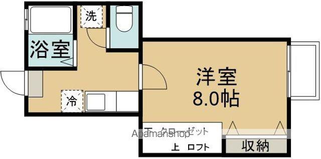 コーポタカノ(1K/1階)の間取り写真