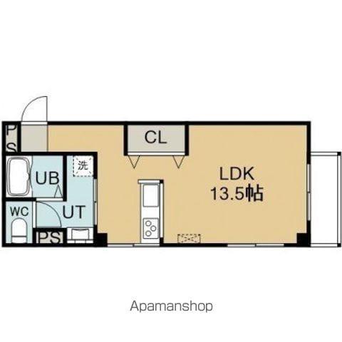メゾンパティオサンマリノ(ワンルーム/2階)の間取り写真