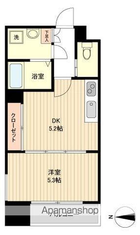 LA DOUCEUR片平(1DK/11階)の間取り写真