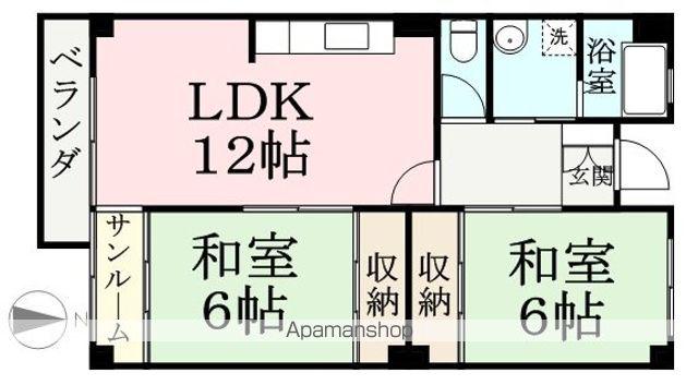 アーバンライフ米松(2LDK/4階)の間取り写真