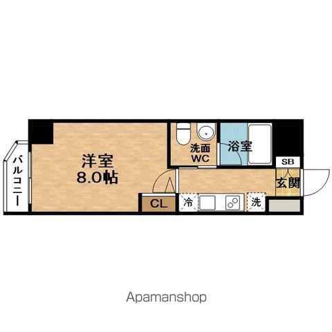 SERENITEUMEDAKITA(1K/14階)の間取り写真