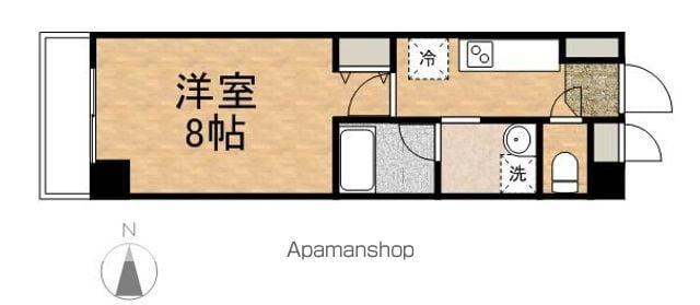 PADDY FIVE(1K/2階)の間取り写真