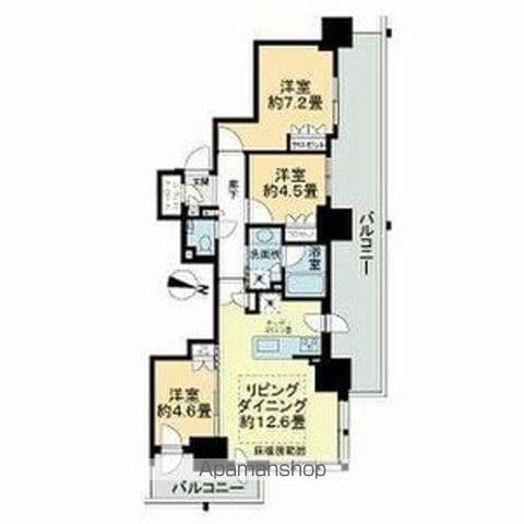 ザ・札幌タワーズ イーストタワー(3LDK/15階)の間取り写真