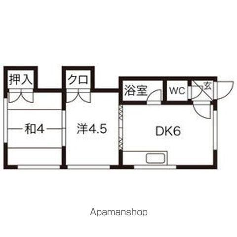 コーポラス千豊第2(2DK/3階)の間取り写真
