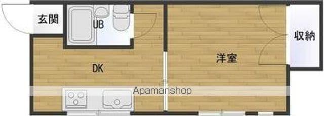 ベストハイツ(1DK/2階)の間取り写真