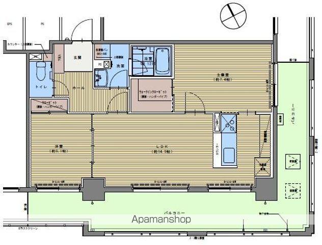 ル・ミュウ(2LDK/2階)の間取り写真