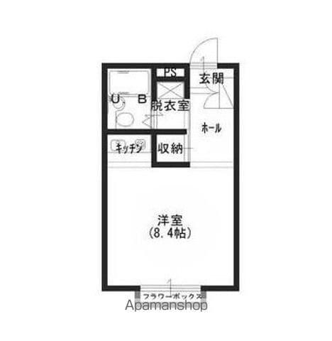 T-STYLEヴィヴィ(ワンルーム/1階)の間取り写真