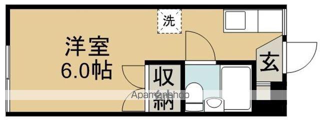 メゾンコーラル(ワンルーム/2階)の間取り写真