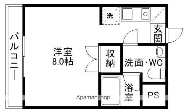 プログレッソ(1K/6階)の間取り写真