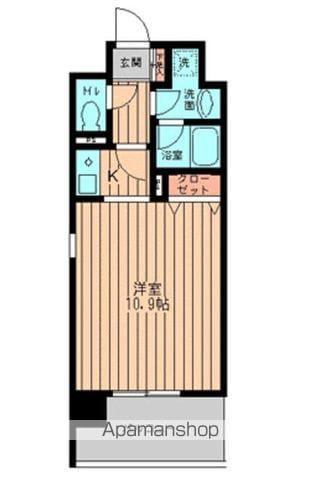 GRACE大森(1K/9階)の間取り写真