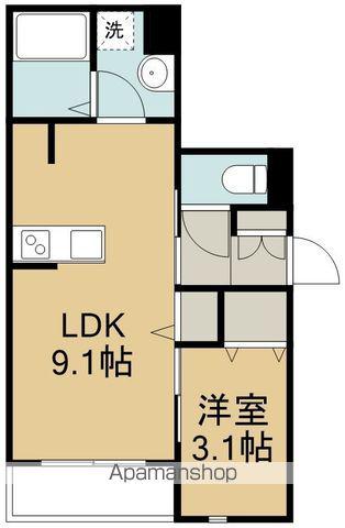 アーバンコートⅡ(1LDK/1階)の間取り写真