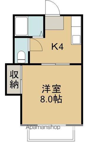 大和町ハイツ(1K/1階)の間取り写真