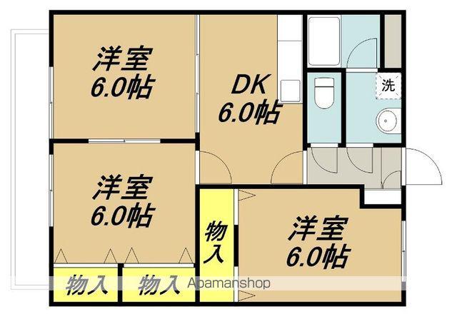 マナ・オアシス(3DK/2階)の間取り写真