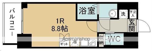 アーバンレジデンス二日町(ワンルーム/6階)の間取り写真