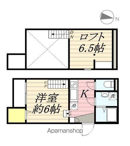 INFIELD箱崎(ワンルーム/1階)の間取り写真