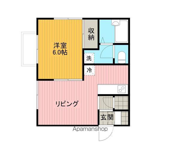 グランピア保戸野(1LDK/1階)の間取り写真