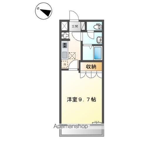 エトワール(1K/1階)の間取り写真