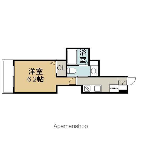 エステムコート名古屋泉プラチナムゲート(1K/10階)の間取り写真