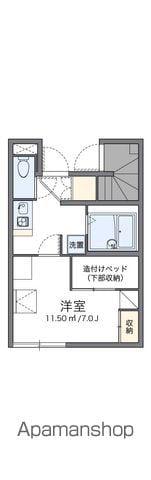 レオパレスエステートⅡ(1K/1階)の間取り写真