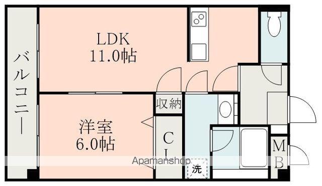 クレストラフィーネ(1LDK/2階)の間取り写真