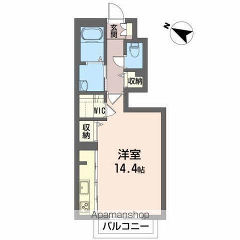 メゾンサト(ワンルーム/1階)の間取り写真