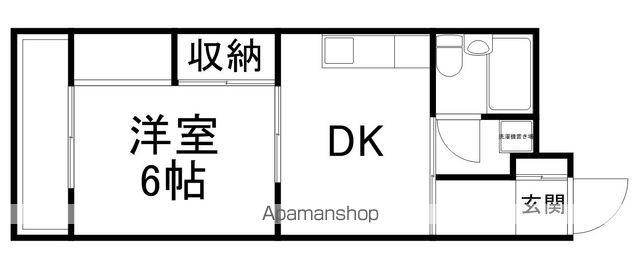 フォレストハイツ(1DK/3階)の間取り写真