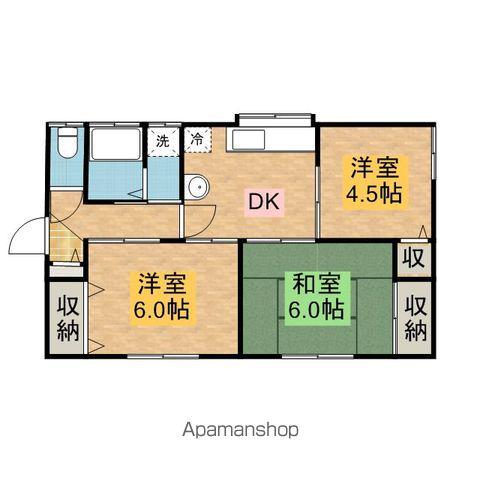 鹿島線 鹿島サッカースタジアム駅 徒歩89分 1階建 築12年(3K)の間取り写真