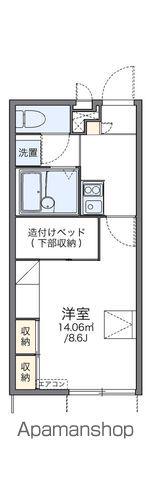 レオパレスSHINEI(1K/1階)の間取り写真
