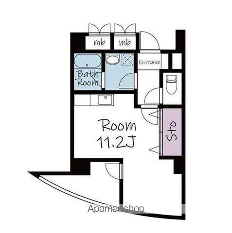 メイプル駅西通(ワンルーム/7階)の間取り写真