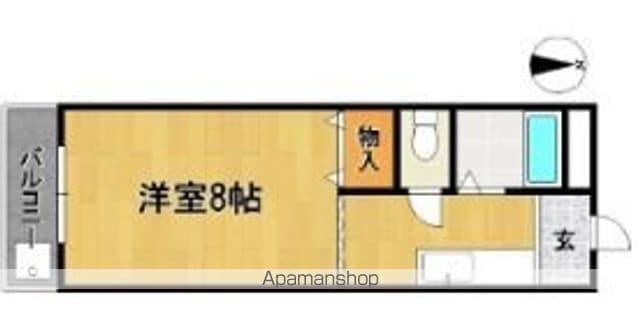 メゾンスコール(1K/1階)の間取り写真