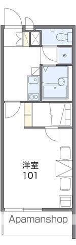 レオパレスバグース浜名湖(1K/3階)の間取り写真