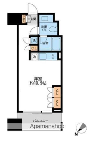 プロスペクトKALON三ノ輪(ワンルーム/8階)の間取り写真