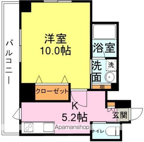 EQUILIBRIOビル(1K/4階)の間取り写真