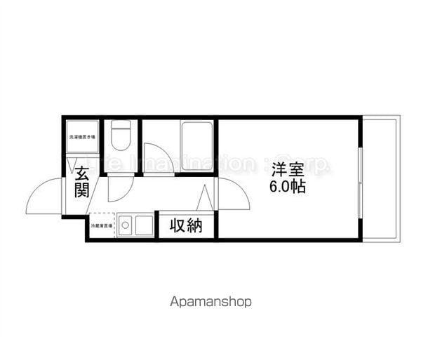 ステージハウス(1K/1階)の間取り写真