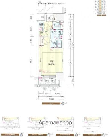 プレサンス池下トレス(1K/3階)の間取り写真