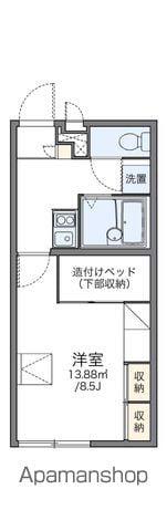 レオパレス中滑川(1K/2階)の間取り写真