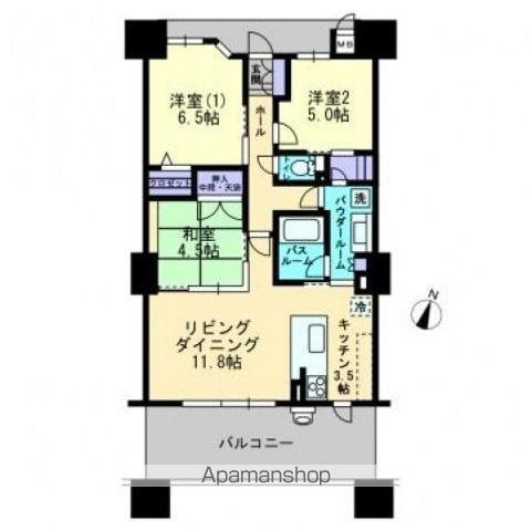 アルファステイツ照国(3LDK/2階)の間取り写真