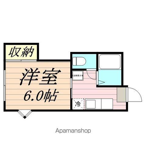 ファミーユ泉(1K/1階)の間取り写真