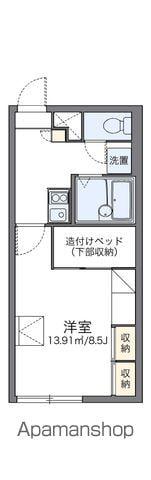 レオパレスグリーンパーク(1K/2階)の間取り写真