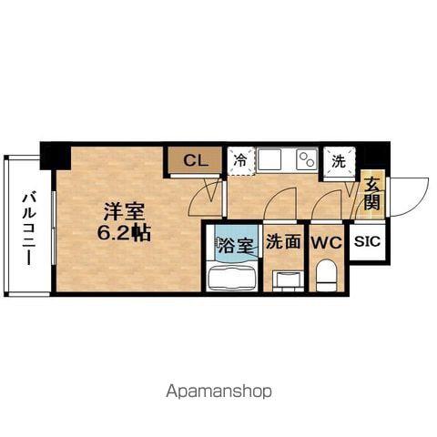 ADVANCENISHIUMEDABIOS(1K/7階)の間取り写真