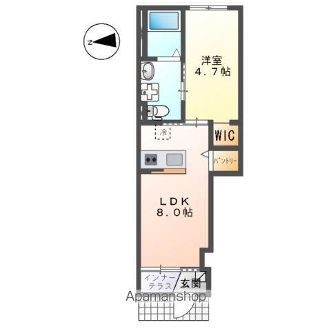 プレステージ吉島NO.3(1LDK/1階)の間取り写真