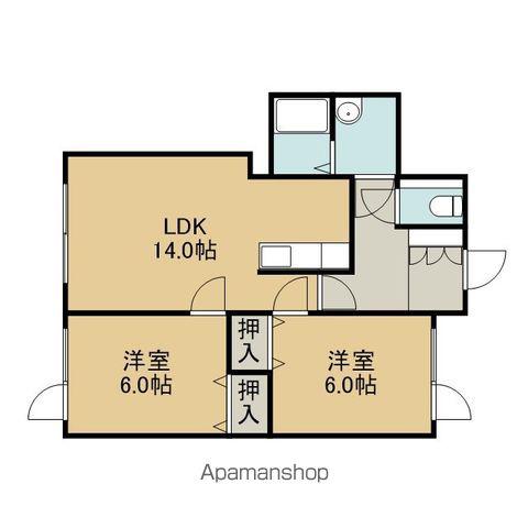 ラズベリーフィールズ(2LDK/1階)の間取り写真