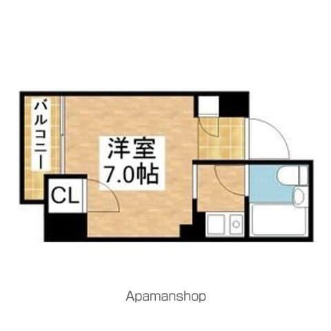 富士屋ビル(ワンルーム/3階)の間取り写真