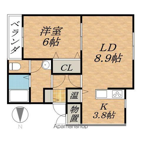 EAGLE2(1LDK/2階)の間取り写真