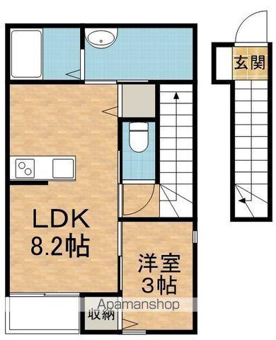 CRAFT ONE(1LDK/2階)の間取り写真