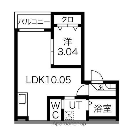 JACK FUNAIRI Ⅱ(1LDK/2階)の間取り写真