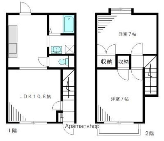 ピュア赤羽台(2LDK/2階)の間取り写真