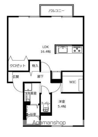 シャルマン高千穂(1LDK/1階)の間取り写真