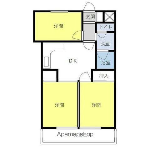 アルトーレ(3DK/6階)の間取り写真