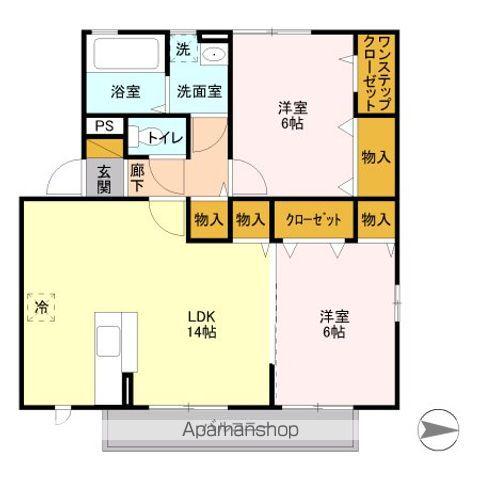 パークストリート(2LDK/2階)の間取り写真